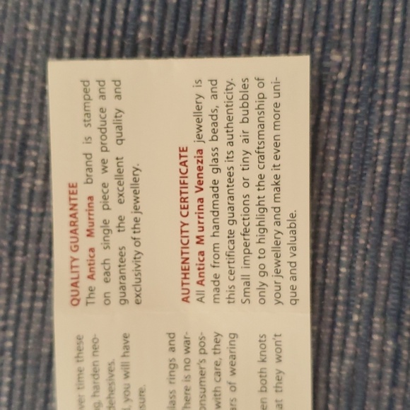 NIB ANTICA MURRINA Venetian Glass Necklace & Earrings - Picture 9 of 9